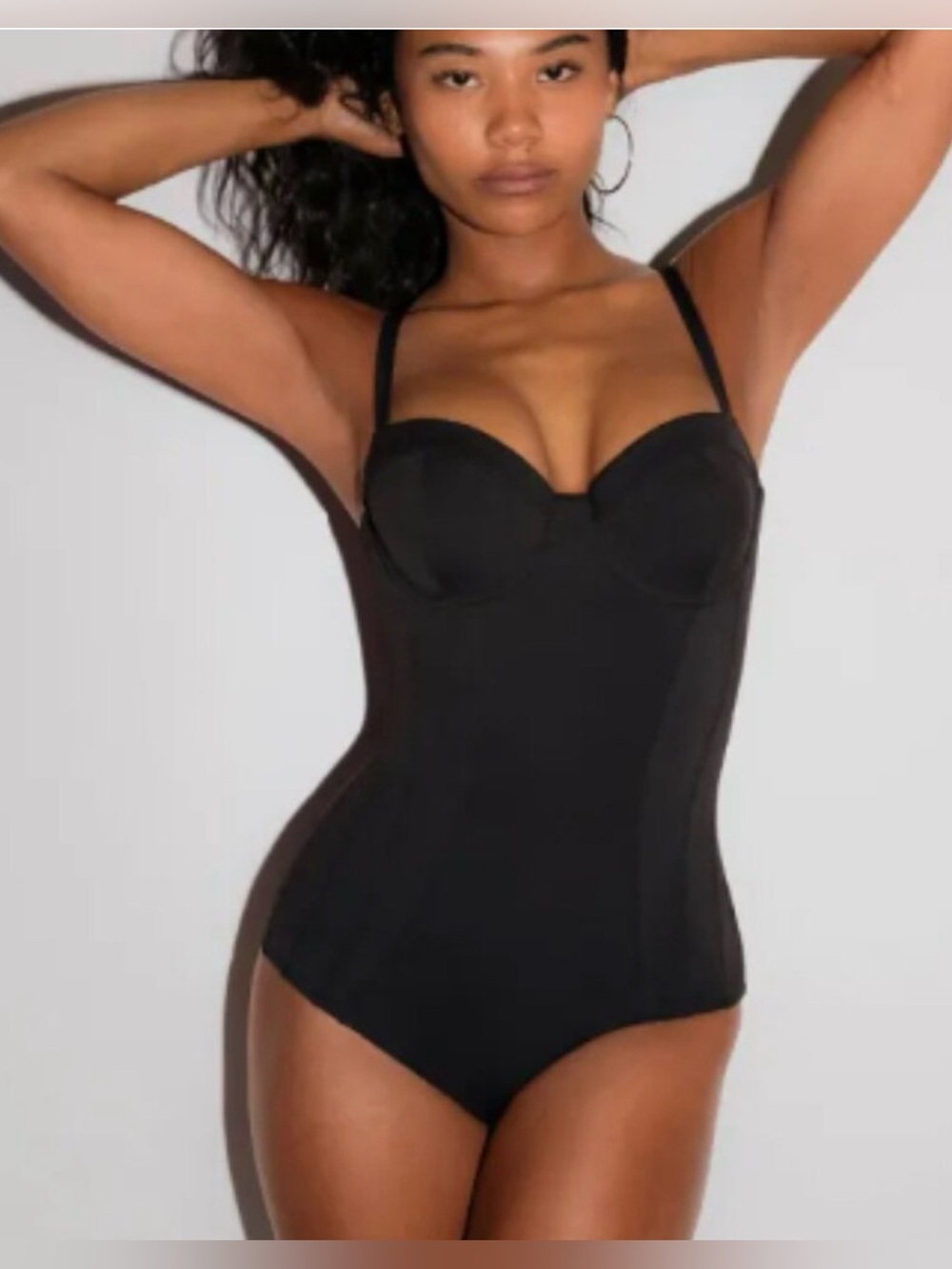 TA3 TA3230 Modern Black LUSHY HIPSTER Medium REG LONG J K One-Piece Swimsuit NEW